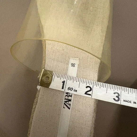 Zara Women's Clear Platform Wedges - Picture 13 of 14